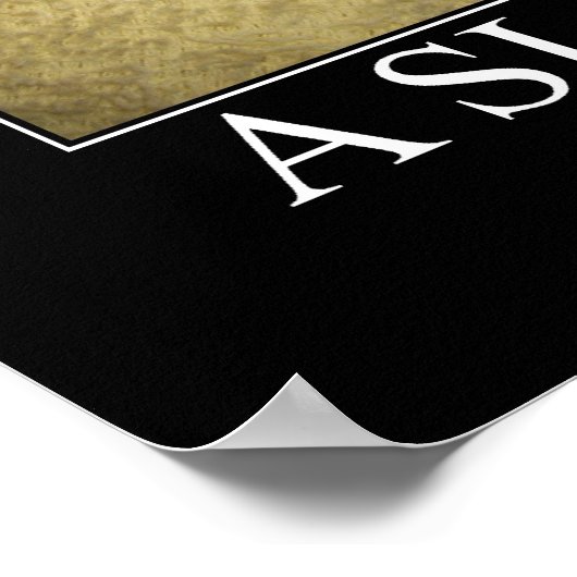 Een slaapkat-kunstwerk poster (Hoek)