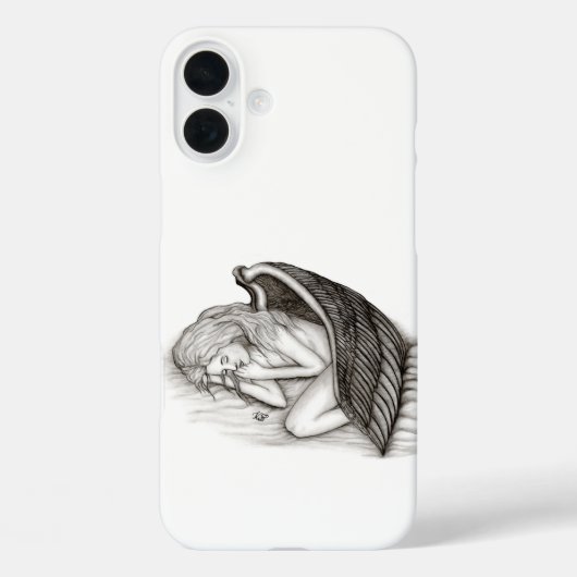 Een slaappgel, zwart en wit Case-Mate iPhone case (Achterkant)