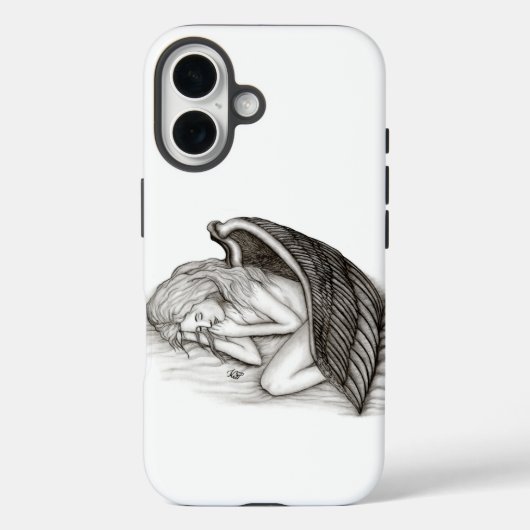 Een slaappgel, zwart en wit Case-Mate iPhone case (Achterkant)