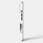 Een slaappgel, zwart en wit Case-Mate iPhone case (Achterkant / Links)