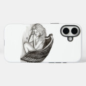 Een slaappgel, zwart en wit Case-Mate iPhone case (Achterkant (horizontaal))