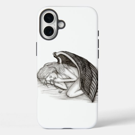 Een slaappgel, zwart en wit Case-Mate iPhone case (Achterkant)