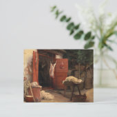 Een slachthuis in Hellebaek door Carl Bloch Briefkaart (Staand voorkant)