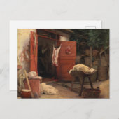 Een slachthuis in Hellebaek door Carl Bloch Briefkaart (Voorkant / Achterkant)