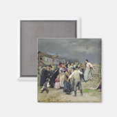 Een slachtoffer van fanatisme, 1899 magneet (Voorkant / Achterkant)