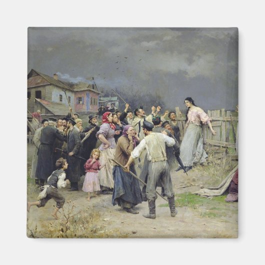 Een slachtoffer van fanatisme, 1899 magneet (Voorkant)
