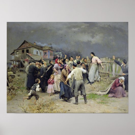 Een slachtoffer van fanatisme, 1899 poster (Voorkant)