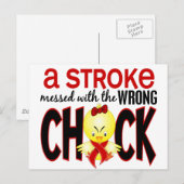 Een slag die met de verkeerde kuiken wordt overgeb briefkaart (Voorkant / Achterkant)