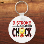 Een slag die met de verkeerde kuiken wordt overgeb sleutelhanger (Voorkant)