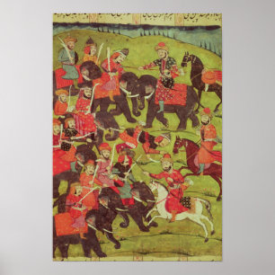 Een slagscène poster