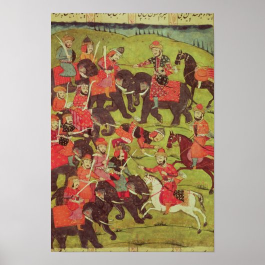 Een slagscène poster (Voorkant)