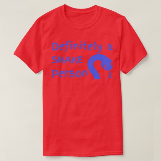 Een slangenpersoon Een slang persoon grappig hum T-shirt (Design voorkant)