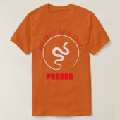 Een slangenpersoon White Snake Snake Art T T-shirt (Design voorkant)