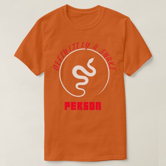 Een slangenpersoon White Snake Snake Art T T-shirt (Design voorkant)