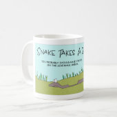 Een slangenreis koffiemok (Voorkant links)