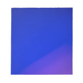 Een slank, glanzend, blauw verloop notitieboek notitieblok (Voorkant)