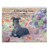 Een slanke Dog-jaaragenda Kalender (Hoes)