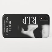 Een slapend gezicht in halve schaduw Case-Mate iPhone case (Achterkant (horizontaal))