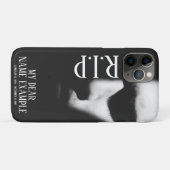 Een slapend gezicht in halve schaduw Case-Mate iPhone case (Achterkant (horizontaal))
