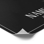 Een slapend gezicht in halve schaduw poster (Hoek)