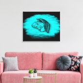 Een slapende engel canvas afdruk (Insitu (Woonkamer))