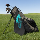 Een slapende engel golfhanddoek (Groen)