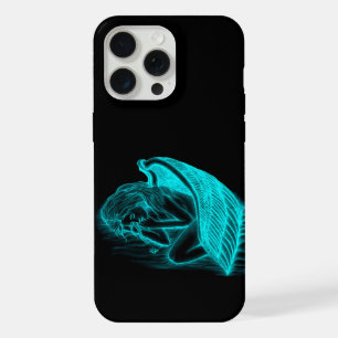 Een slapende engel in zwart en groen ontwerp iPhone 15 pro max case