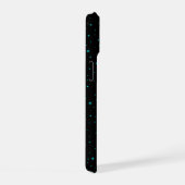 Een slapende engel in zwart-groen ontwerp iPhone 15 case (Rechterkant)