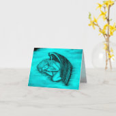 Een slapende engel kaart (Gele Bloem)