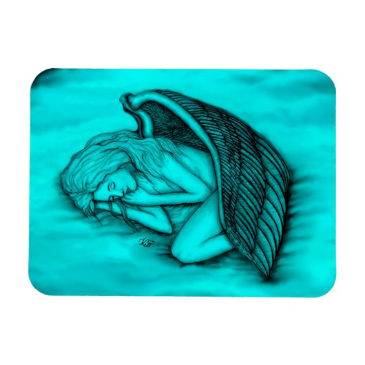 Een slapende engel magneet (Horizontaal)