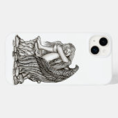 Een slapende engel op de steen Case-Mate iPhone case (Achterkant (horizontaal))