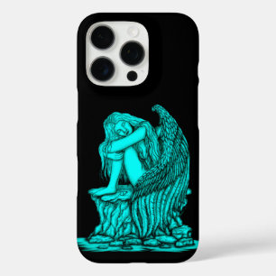Een slapende engel op de steen iPhone 16 pro hoesje