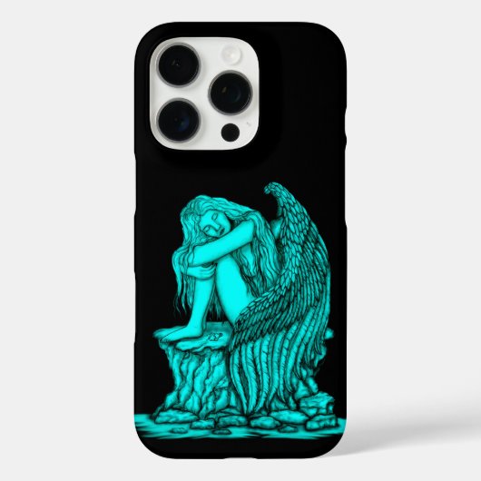 Een slapende engel op de steen Case-Mate iPhone case (Achterkant)