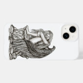 Een slapende engel op de steen Case-Mate iPhone case (Achterkant (horizontaal))