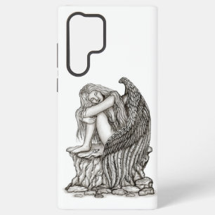 Een slapende engel op de steen samsung galaxy hoesje