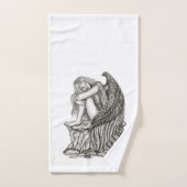 Een slapende engel op de Stone Bad Handdoek (Handdoek)