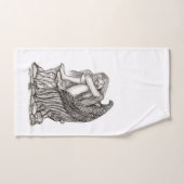 Een slapende engel op de Stone Bad Handdoek (Handdoek)