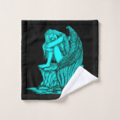 Een slapende engel op de Stone Bad Handdoek (Wasdoekje)