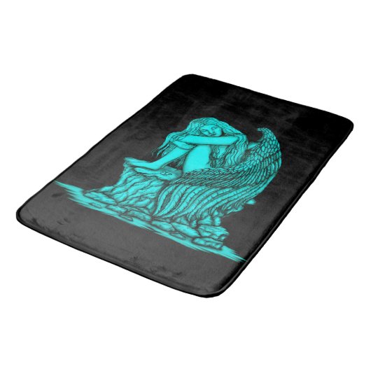 Een slapende engel op de Stone Badmat (Gekanteld)