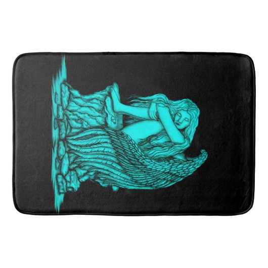 Een slapende engel op de Stone Badmat (Voorkant)