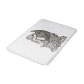 Een slapende engel op de Stone Badmat (Gekanteld)