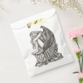 Een slapende engel op de Stone Bedankzakje (Gezegeld)
