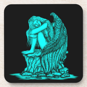 Een slapende engel op de Stone Bier Onderzetter