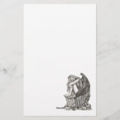 Een slapende engel op de Stone Briefpapier (Achterkant)