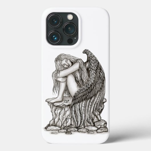 Een slapende engel op de Stone Case-Mate iPhone Case (Achterkant)
