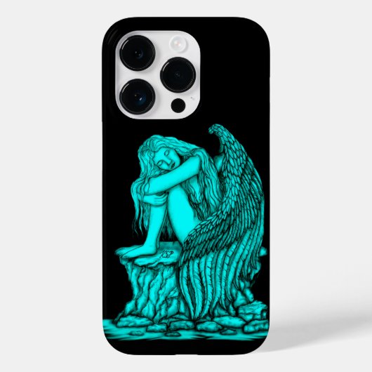 Een slapende engel op de Stone Case-Mate iPhone Case (Achterkant)