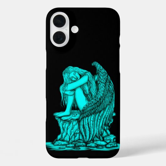 Een slapende engel op de Stone Case-Mate iPhone Case (Achterkant)
