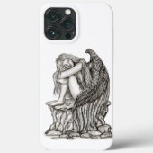 Een slapende engel op de Stone Case-Mate iPhone Case (Achterkant)