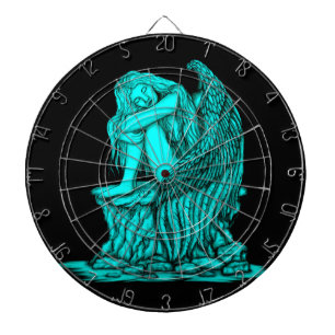 Een slapende engel op de Stone Dartbord