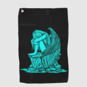 Een slapende engel op de Stone Golfhanddoek (Voorkant)